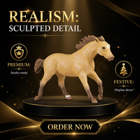 Figura de Caballo de Juguete de Plástico, Modelo de Animal Salvaje, Muñeco para Niños, Juego Educativo