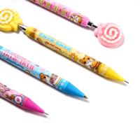 Lot de crayons mécaniques en plastique colorés et mignons de 0,5 mm pour étudiants et enfants