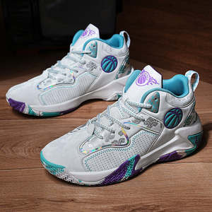 รองเท้าวิ่งเทรนเนอร์ผ้าฝ้ายทนทานทันสมัย บุผ้าฝ้าย ซับในทำจากยางลาเท็กซ์ พื้นรองเท้าด้านนอกทำจากยาง ปรับได้ ป้องกันข้อเท้าพลิก เหมาะสำหรับเล่นบาสเกตบอล - Product Image 6