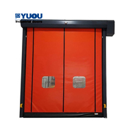 Porte roulante PVC rapide à fermeture éclair, avec capteur micro-ondes protecteur et servomoteur
