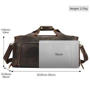 MARRANT man Crazy Horse in vera pelle week-end borsone borsone grande capacità <span class=keywords><strong>bagaglio</strong></span> <span class=keywords><strong>a</strong></span> <span class=keywords><strong>mano</strong></span> in pelle borsa da viaggio uomo - Product Image 6