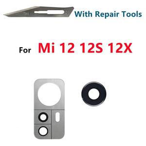 Nouveau pour <span class=keywords><strong>Xiaomi</strong></span> <span class=keywords><strong>Mi</strong></span> 12 12X 12S arrière caméra arrière lentille en verre pièces de rechange couverture avec autocollant adhésif 2201123G 2201123C - Product Image 2