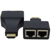 Câble double réseau HDMI double RJ45 ethernet extender network extender HDMI HD extension conversion