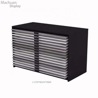 Großhandel Metallrahmen Push Pull Keramik fliesen Schubladen Vitrine Granit Stein Marmor Probe Schublade Fliesen Display für den Laden