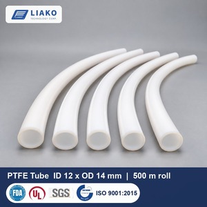 ท่อ PTFE ขนาด 12x14 มม. สีธรรมชาติ ความยาว 500 ม. แบบม้วน -70 ถึง 260 องศาเซลเซียส เกรด FDA สำหรับสายส่งสารกึ่งตัวนำและสารเคมี - Product Image 1