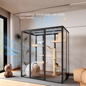 <span class=keywords><strong>Casa</strong></span> para Gatos Panorámica, Grande, de Madera Maciza y Vidrio, con Diseño de Lujo - Product Image 1