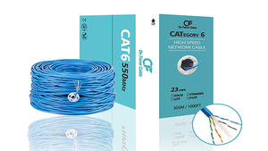 <span class=keywords><strong>Cat</strong></span> <span class=keywords><strong>6</strong></span> Kabel 305M Kotak Kabel Jaringan 23AWG 0.57Mm <span class=keywords><strong>Cat</strong></span> <span class=keywords><strong>6</strong></span> Utp Onfame Ethernet Cat6 Kabel - Product Image 2