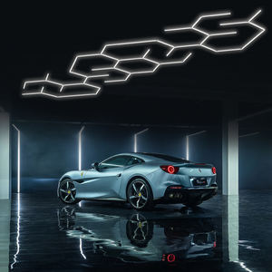 Éclairage de garage hexagonal super lumineux à 5 LED, type nid d'abeille, pour le detailing automobile, 6000K, lampes de travail hexagonales pour plafond - Product Image 1