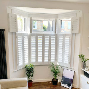 Vente directe d'usine de baies vitrées blanches volets de plantation en bois et pvc - Product Image 3