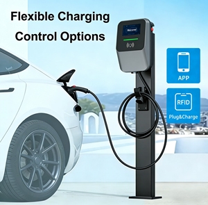 Nouvelle borne de recharge pour voiture électrique 7 kW 32 A Type 2 Niveau 2 avec affichage LCD intelligent certifiée pour usage domestique - Product Image 2