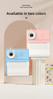 Cámara de Impresión Instantánea para Niños, 48MP, Lente Dual, Pantalla IPS de 2.8 Pulgadas, Impresión Térmica, Cámara para Selfies, Regalo Creativo de Cumpleaños