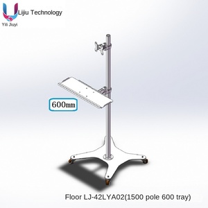 LJ-42 tất cả-trong-một công nghiệp hợp kim nhôm máy tính hỗ trợ khung tầng loại loạt hiển thị khung 90 độ nghiêng thiết bị mới - Product Image 4