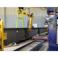 Sistemas de soldadura robótica FANUC para viga en H, tubo cuadrado y componentes de acero estructural equipados con posicionadores de anillo