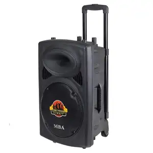 MBA 15 inch plastic outdoor speaker with built in amplifier speaker wireless home theater system