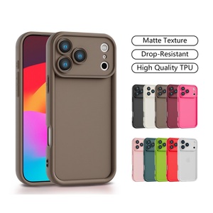 Sang Trọng Độ Dày Chống Sốc Silicone Trường Hợp Điện Thoại Cho iPhone 17 Không Khí 16E 16 Cộng Với 11 12 13 14 15 Pro XS Max XR Mềm Bảo Vệ Bìa - Product Image 1