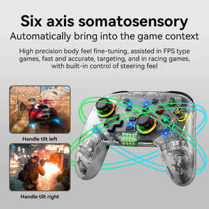 Control <span class=keywords><strong>de</strong></span> Juego Inalámbrico con Vibración S09 BT Personalizado <span class=keywords><strong>de</strong></span> Fábrica para Consola <span class=keywords><strong>de</strong></span> <span class=keywords><strong>Juegos</strong></span> Switch Pro - Product Image 4