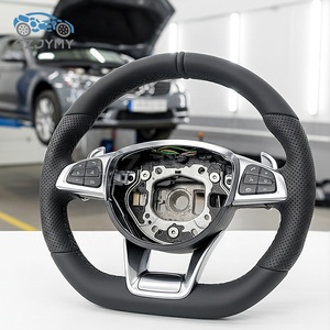 Volante Deportivo de Cuero Perforado AMG para <span class=keywords><strong>Mercedes</strong></span>-Benz W166 GLE400, Mejora Deportiva para <span class=keywords><strong>Mercedes</strong></span>-Benz <span class=keywords><strong>CLA</strong></span> <span class=keywords><strong>250</strong></span> - Product Image 2