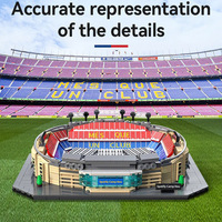 CADA C66023W Blocs de construction de stade de football Stade de Barcelone Simulation Briques d'assemblage DIY Jouet