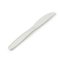 Ensemble de couverts jetables biodégradables en PP et amidon de maïs pour restaurant, avec serviette humide