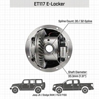 Différentiel de blocage HF ET117 E Locker F&R Dana44 pour Dodge, Jeep, Ford, GMC, Holden Frontera/Sport, Musso/Rexton/Korando 30 Spline