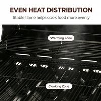 Barbecues à gaz pliants d'extérieur pour la cuisine, four à steak à chauffage rapide, portables pour la maison, le jardin et les fêtes