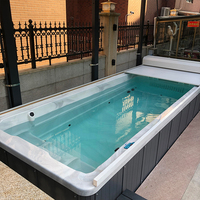 Piscine de spa à fonction de surf avec jet de vagues pour le surf et la natation Piscine à vagues à contre-courant à contre-courant