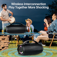 Speaker Pintar Portabel dengan IPX-6 Tahan Air 5.3, Output 150W, Pencahayaan LED RGB - Gadget Teknologi Sempurna untuk Pengguna Tablet PC