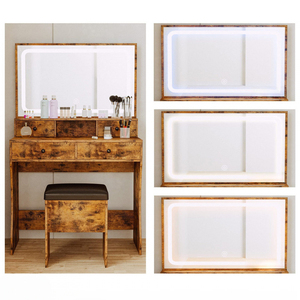 Haute qualité Antique bois blanc en option chambre petite taille maquillage Table panneau meubles minimaliste en gros maquillage vanités - Product Image 4