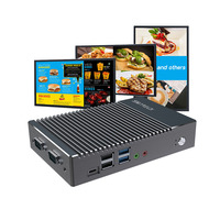 Sharevdi K1 A6-6400T Linux Win10 PC Desktop kecil DDR3 AMD 12V Tampilan ganda Vesa Mount industri tanpa kipas PC Mini