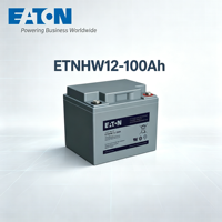 Batterie UPS rechargeable Eaton Sealed AGM 12V 100Ah 1200Wh pour système solaire ETNHW12-100Ah