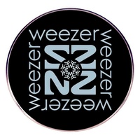 Badge de poitrine en alliage métallique plaqué, motif groupe de rock, avec emblème en quartz transparent, accessoire