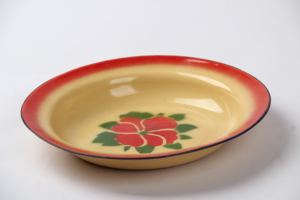 <span class=keywords><strong>Assiette</strong></span> à soupe en émail vintage, bon marché, fleur décorative, 14-26cm - Product Image 5