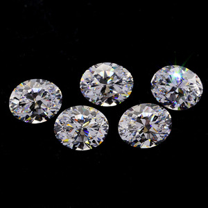 Circonia Cúbica Sintética de Alta Calidad, Forma Ovalada, Blanca, 5A, Gemas Sueltas para Joyería - Product Image 5