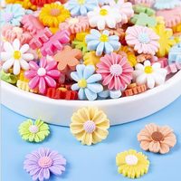 17/22/27mm ecologici resina margherita fiore Cabochon Flatback Scrapbooking artigianato per i centri di arco per capelli fai da te decorazione