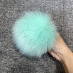 Accesorio de pompón de piel esponjosa con aguja extraíble, pompones suaves para gorro, zapatos de tela, botas, pompones de piel sintética con <span class=keywords><strong>Pin</strong></span> - Product Image 3