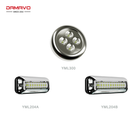 Lumière LED submersible DAMAVO à haut lumen en acier inoxydable 12-24V 3.8W étanche IP68 pour opérations de plongée sous-marine marine