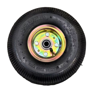 Nhà Máy Tại Chỗ 10 Inch 4.10/3.50 Khí Nén Bánh Xe Điều Kiện Mới Polyurethane Chất Liệu 10 Inch Lốp Xe Cho Trailer Giỏ Hàng Bánh Xe - Product Image 1