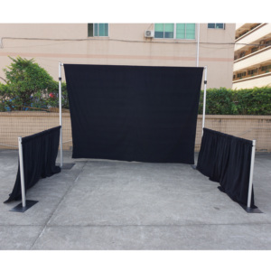 Soporte de aluminio ajustable para tubos y telas para stand de ferias comerciales - Product Image 5