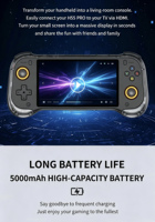 Consola de Juegos Retro Portátil R H55 Pro de 5.5 Pulgadas, Multi-Simuladores, 5000mAh, Reproductor de Videojuegos Portátil con Soporte para WIFI