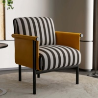 Fauteuil de détente moderne en teck doré, écologique, pour chambre à coucher, salon, salle à manger, hôtel et réception d'hôtes
