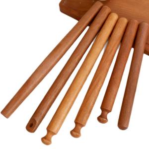Rodillo de Madera de Ébano Personalizado al por Mayor de Puselife, Rodillo Redondo con Extremo Puntiagudo, Herramientas de Repostería de Madera para Uso en la Cocina - Product Image 3