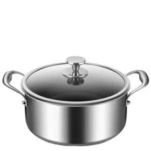 Wholesale Supplier Stainless Steel Saucepan Kitchen Cooking Pot Soup Pot