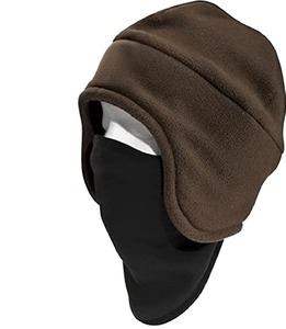 Bonnet d'hiver en polaire avec cache-oreilles, chaud et isolant, coupe-vent, pour homme et femme, avec protection du cou, idéal pour les activités extérieures par temps froid - Product Image 1