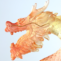 Figurine de dragon en cristal créative, cadeau de vacances, décoration de la maison, artisanat exquis pour anniversaire