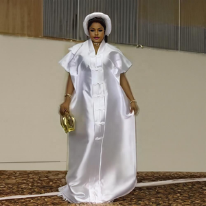 Elegante Abito <span class=keywords><strong>Africano</strong></span> da Donna in Tessuto Raffinato, Vestiti Africani Taglie Forti con Copricapo, Abbigliamento <span class=keywords><strong>Africano</strong></span> - Product Image 3