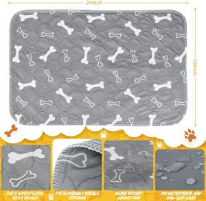 Anpassbare umwelt freundliche wieder verwendbare Hunde-Pee-<span class=keywords><strong>Pad</strong></span> Auslaufs ichere, rutsch feste, wasch bare Welpen-Urin-Pads Pet Training <span class=keywords><strong>Pad</strong></span> - Product Image 5