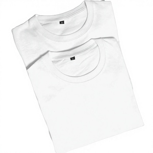 Camiseta Casual de Manga Corta con Cuello Redondo para Hombre, Corte Regular, 100% Algodón Jersey, Color Liso Teñido - Product Image 5