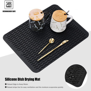 <span class=keywords><strong>Tapis</strong></span> de séchage de <span class=keywords><strong>vaisselle</strong></span> en silicone personnalisé, antidérapant, facile à nettoyer, grand <span class=keywords><strong>tapis</strong></span> de séchage de <span class=keywords><strong>vaisselle</strong></span> résistant à la chaleur pour le comptoir de cuisine - Product Image 4