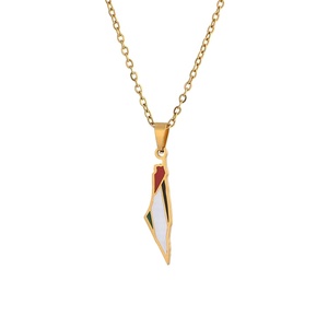 <span class=keywords><strong>Europa</strong></span> América <span class=keywords><strong>Israel</strong></span> y Palestina <span class=keywords><strong>mapa</strong></span> colgante collar de acero inoxidable personalidad de la moda colgante - Product Image 1