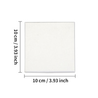 Ornement de Noël en céramique rond de 2,9 pouces à sublimation personnalisée DIY avec boîte cadeau blanc nacré, décoration de fêtes personnalisée